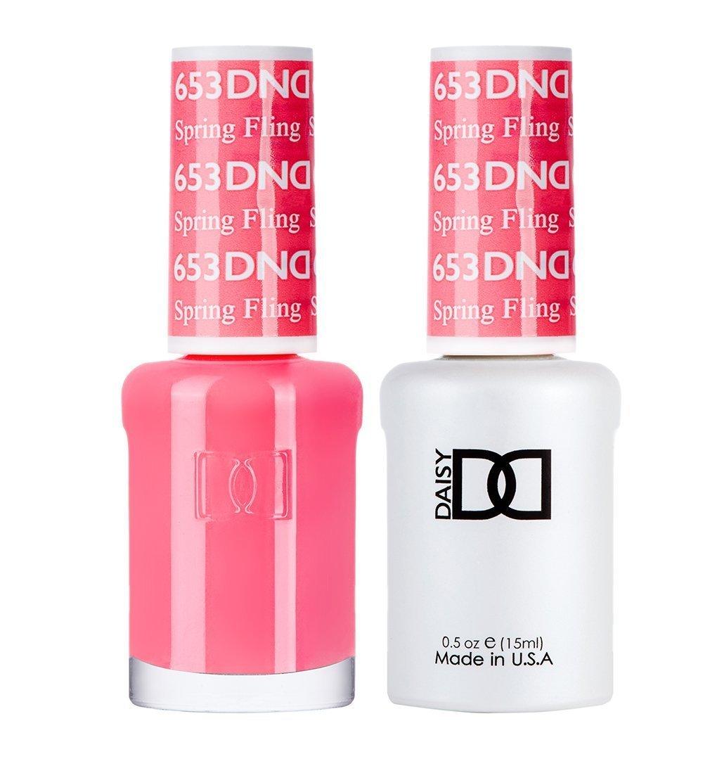 DND 653 Spring Fling - DND Gel Polish & Matching Nail Lacquer Duo Set - 0.5oz