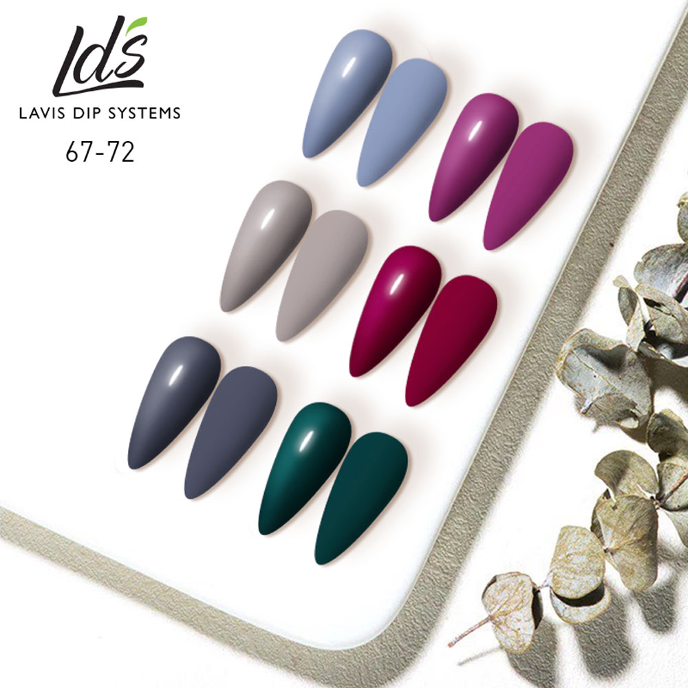 LDS Healthy Nail Lacquer  Set (6 colors) : 67 to 72