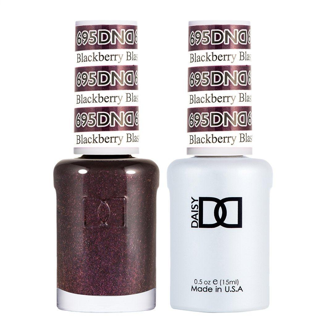 DND 695 Blackberry Blast - DND Gel Polish & Matching Nail Lacquer Duo Set - 0.5oz