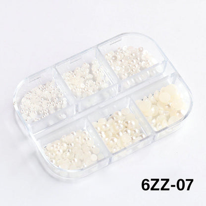  6 Nets Charming Pearl Nails Natural Decoration - 6ZZ - 07 by OTHER sold by DTK Nail Supply