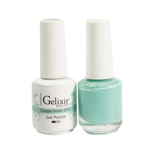 Gelixir 070 Jungle Green - Gel Nail Polish 0.5 oz