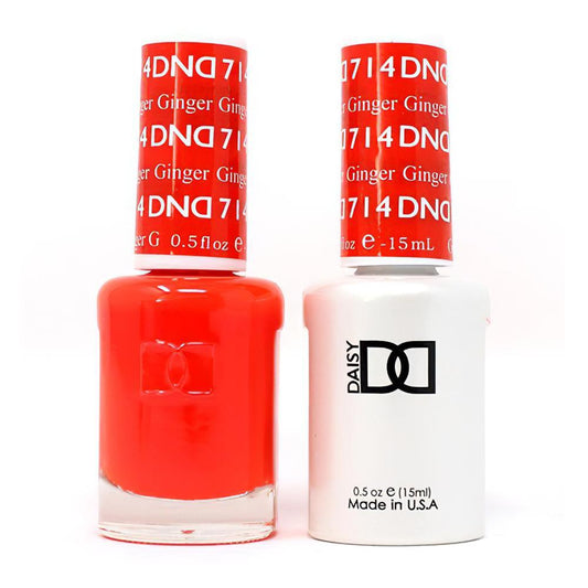 DND 714 Ginger - DND Gel Polish & Matching Nail Lacquer Duo Set - 0.5oz