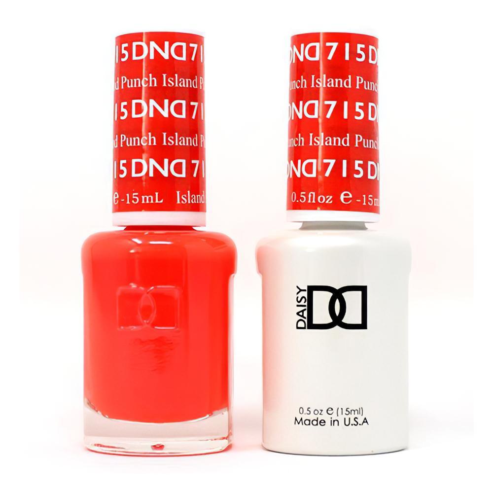 DND 715 Island Punch - DND Gel Polish & Matching Nail Lacquer Duo Set - 0.5oz