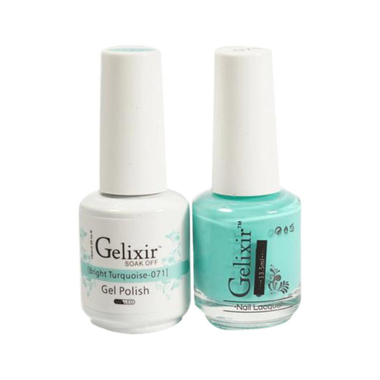 Gelixir 071 Bright Turquoise - Gel Nail Polish 0.5 oz