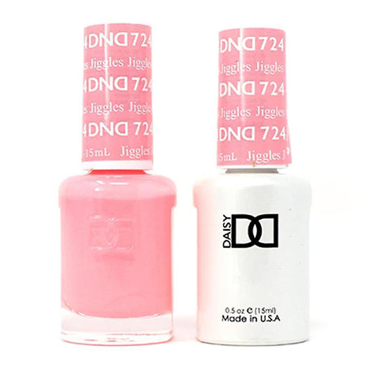 DND 724 Jiggles - DND Gel Polish & Matching Nail Lacquer Duo Set - 0.5oz