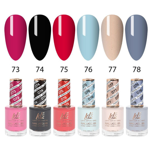LDS Healthy Nail Lacquer  Set (6 colors) : 73 to 78