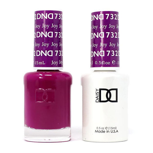 DND 732 Joy - DND Gel Polish & Matching Nail Lacquer Duo Set - 0.5oz