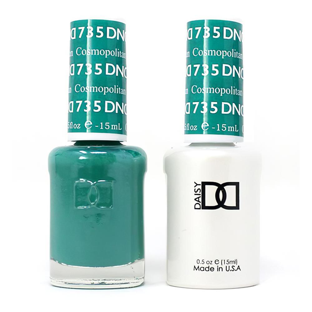 DND 735 Cosmopolitan - DND Gel Polish & Matching Nail Lacquer Duo Set - 0.5oz