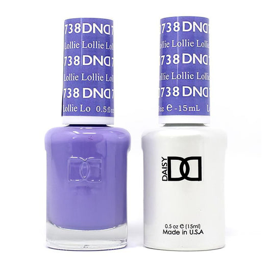 DND 738 Lollie - DND Gel Polish & Matching Nail Lacquer Duo Set - 0.5oz