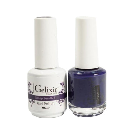 Gelixir 075 Deep Sea - Gel Nail Polish 0.5 oz