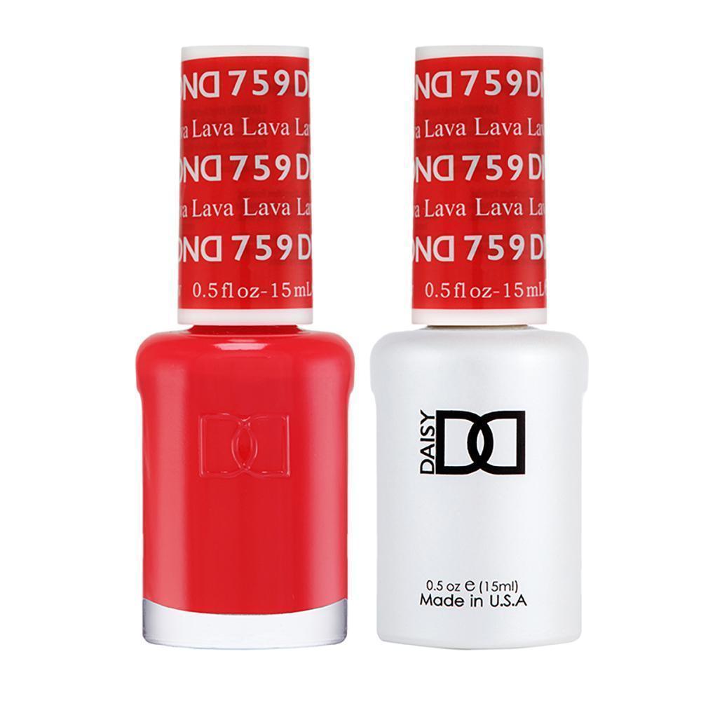 DND 759 Lava - DND Gel Polish & Matching Nail Lacquer Duo Set - 0.5oz