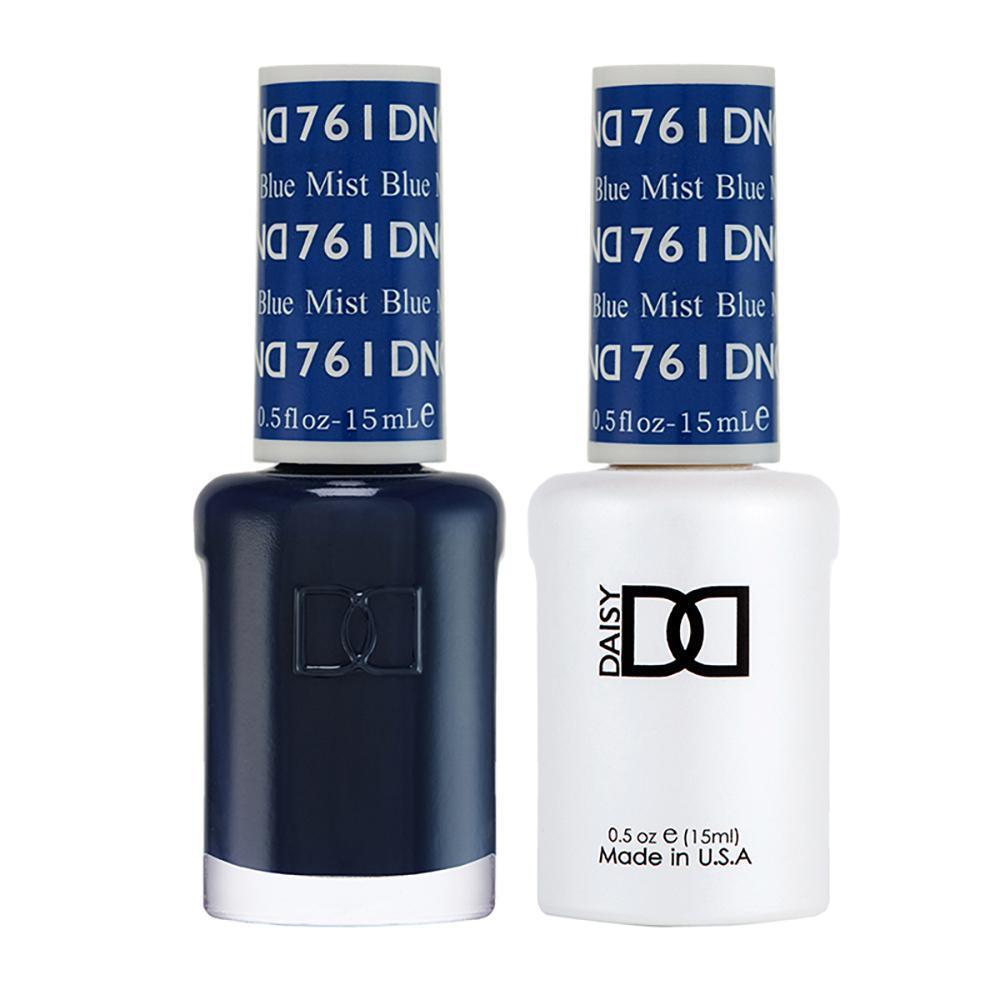 DND 761 Blue Mist - DND Gel Polish & Matching Nail Lacquer Duo Set - 0.5oz