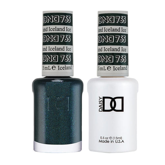 DND 765 Iceland - DND Gel Polish & Matching Nail Lacquer Duo Set - 0.5oz