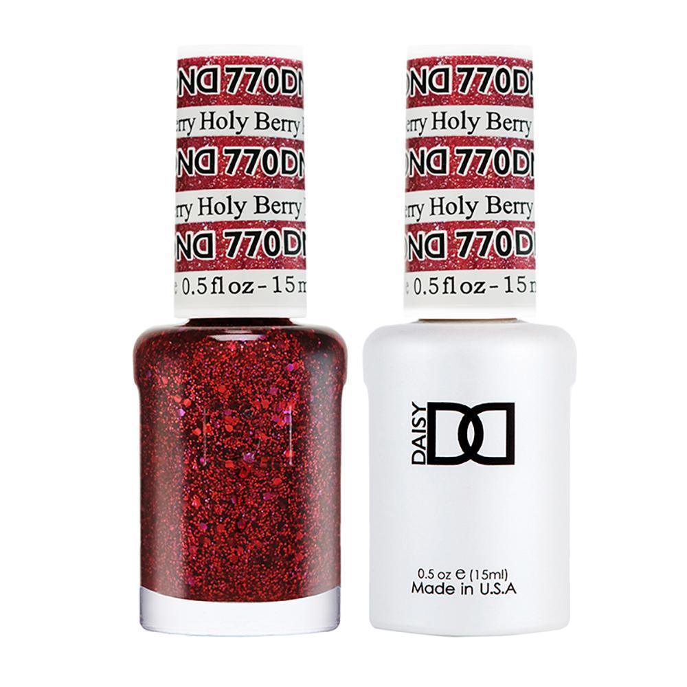 DND 770 Holy Berry - DND Gel Polish & Matching Nail Lacquer Duo Set - 0.5oz