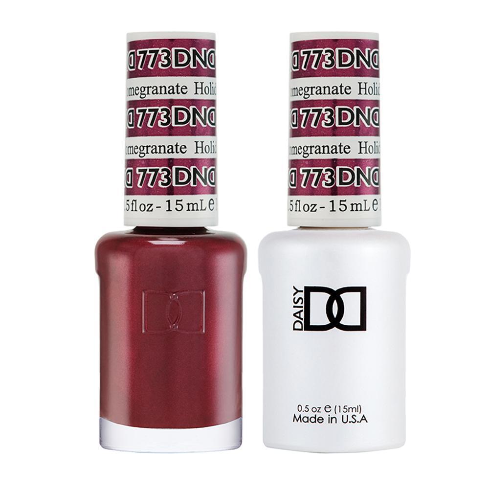 DND 773 Holiday Pomegranate - DND Gel Polish & Matching Nail Lacquer Duo Set - 0.5oz