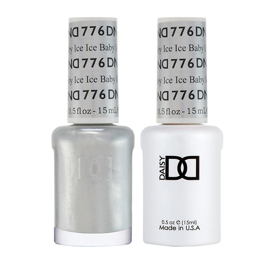DND 776 Ice Ice Baby - DND Gel Polish & Matching Nail Lacquer Duo Set - 0.5oz