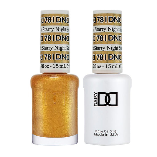 DND 781 Starry Night - DND Gel Polish & Matching Nail Lacquer Duo Set - 0.5oz
