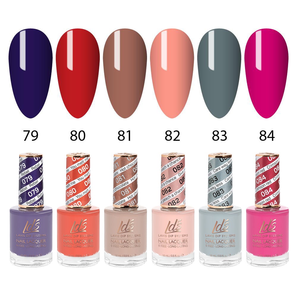 LDS Healthy Nail Lacquer  Set (6 colors) : 79 to 84