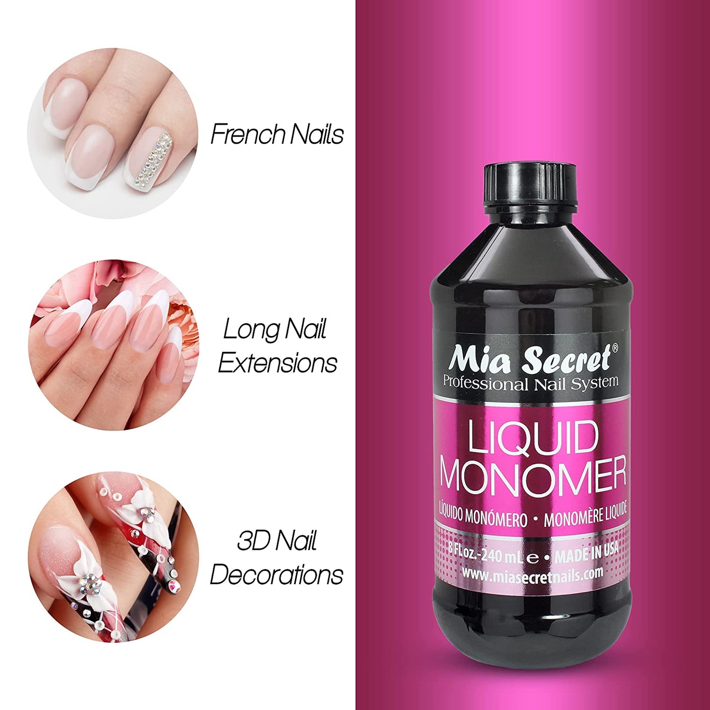 Mia Secret Liquid Monomer - 8oz