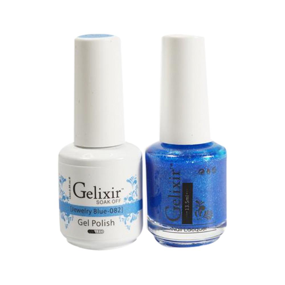 Gelixir 082 Jewelry Blue - Gel Nail Polish 0.5 oz