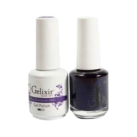 Gelixir 088 Blue Diamond - Gel Nail Polish 0.5 oz