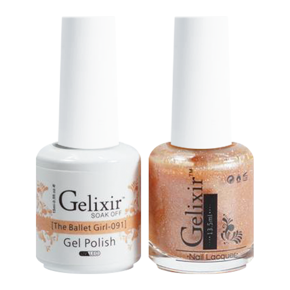 GELIXIR Holiday Gift Bubdle: 7 Gel Polishes, 1 Base Gel, 1 Top Gel - 037, 134, 178, 103, 091, 082, 093