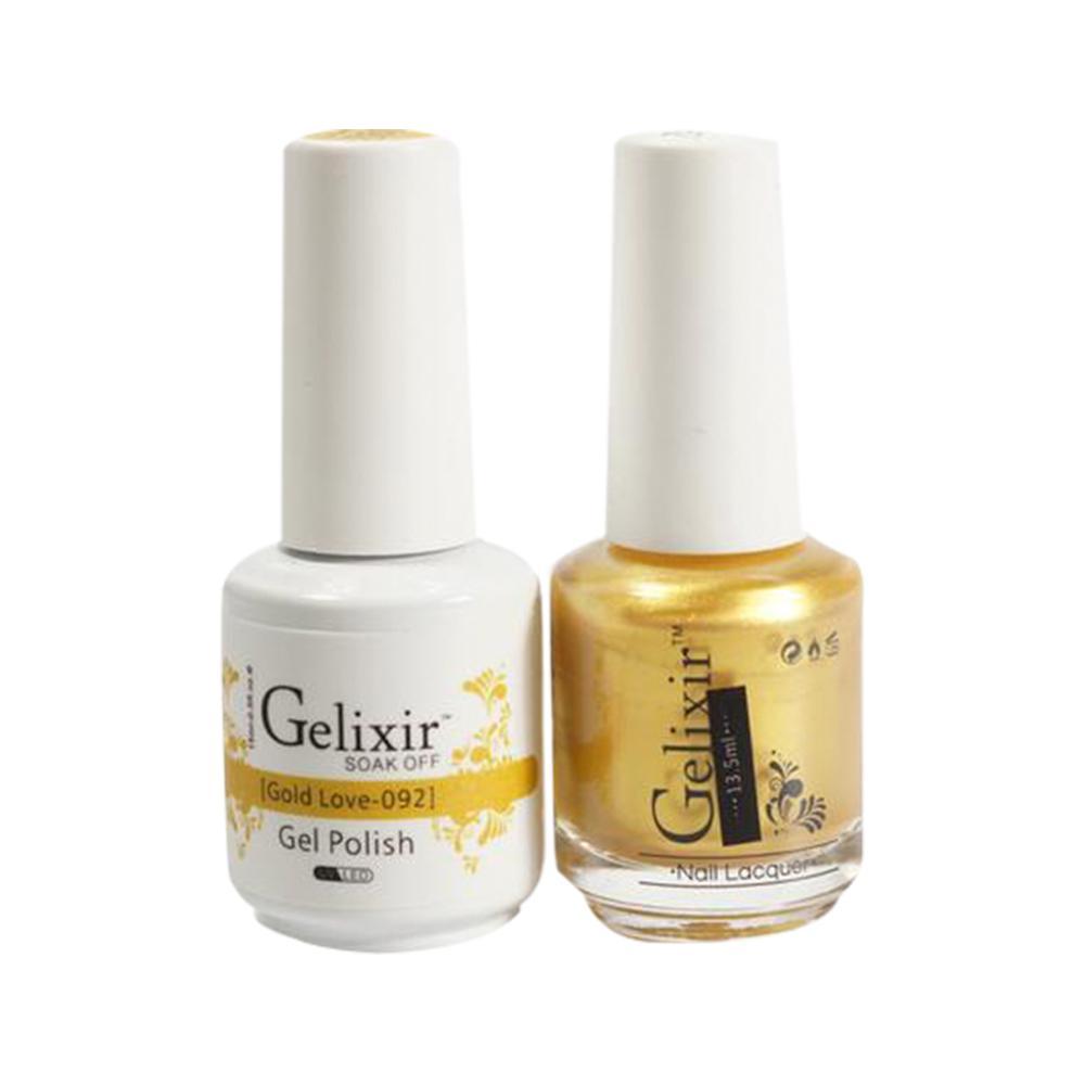 Gelixir 092 Gold Love - Gel Nail Polish 0.5 oz