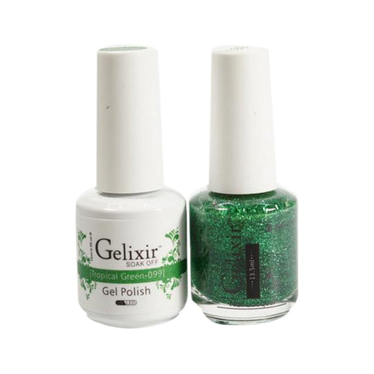Gelixir 099 Green Fairly - Gel Nail Polish 0.5 oz
