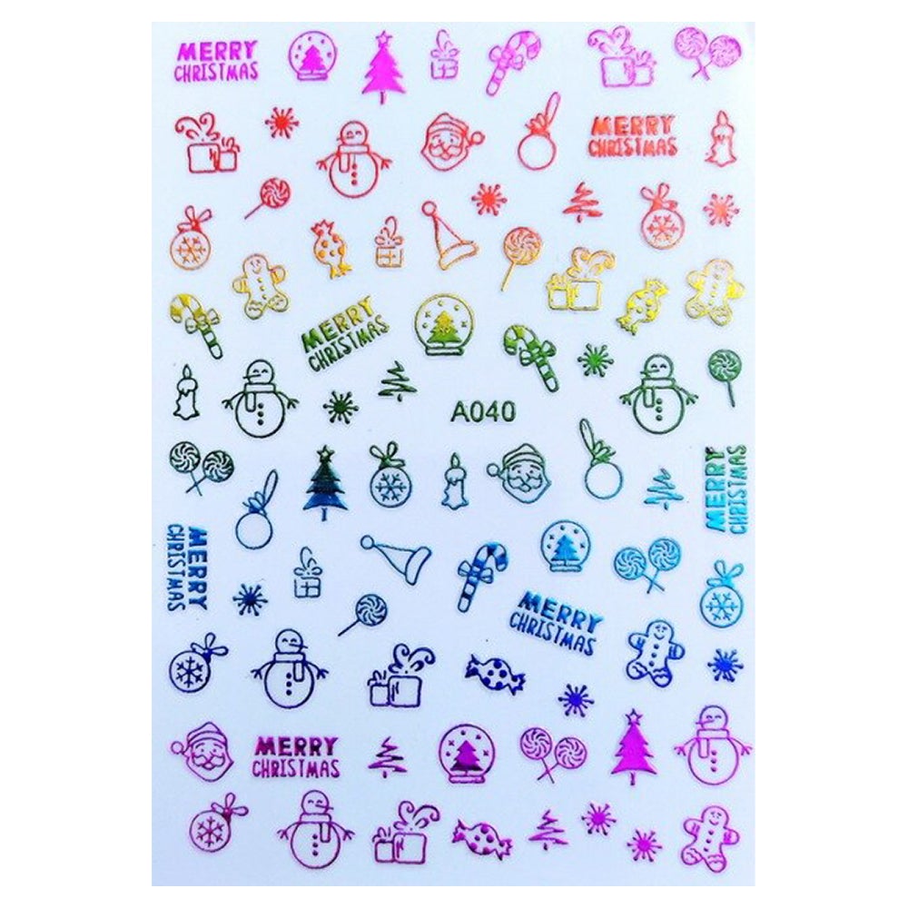 3D Nail Art Stickers A040