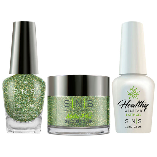 SNS 3 in 1 - AN17 Mossy Trails Gelous - Dip (1oz), Gel & Lacquer Matching