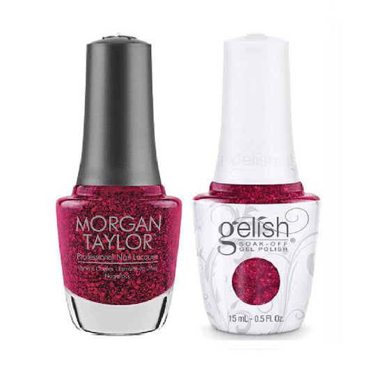 Gelish GE 911 - All Tied Up.. With A Bow - Gelish & Morgan Taylor Combo 0.5 oz