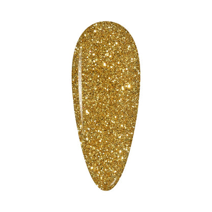 LDS Holographic Fine Glitter Nail Art - DB21 - Golden 0.5 oz