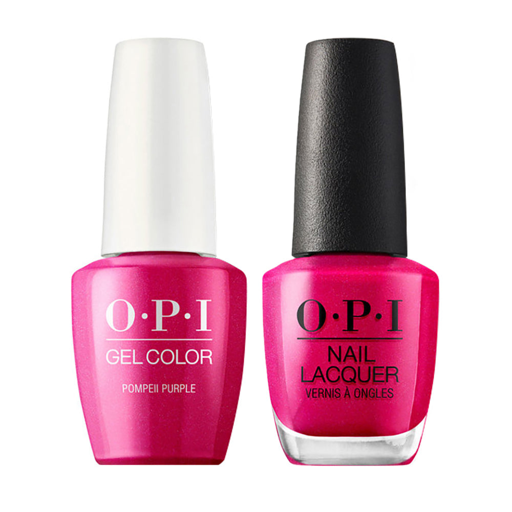 OPI C09 Pompeii Purple - Gel Polish & Matching Nail Lacquer Duo Set 0.5oz