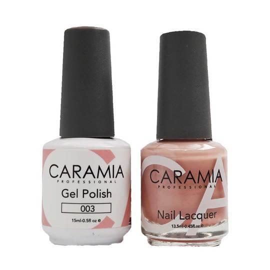  Caramia Gel Nail Polish Duo - 003 Beige Colors by Gelixir sold by DTK Nail Supply