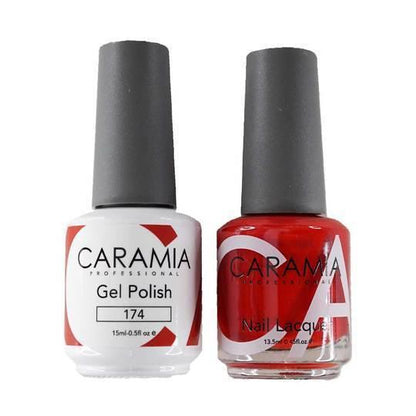  Caramia Gel Nail Polish Duo - 174 Red Colors by Gelixir sold by DTK Nail Supply