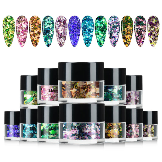 LDS Chameleon Glitter Nail Art (6 colors) : CL01-CL12