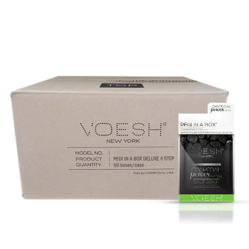 VOESH - CASE OF 50 Pedi a Box (4 Step) - CHARCOAL