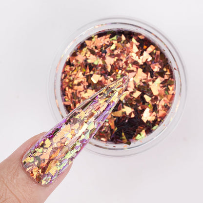 LDS Chameleon Glitter Nail Art - CL03 - Fool’s Gold - 0.5 oz