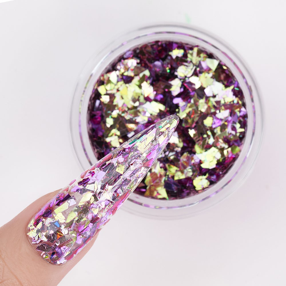 LDS Chameleon Glitter Nail Art - CL12 - Wine O’Clock - 0.5 oz