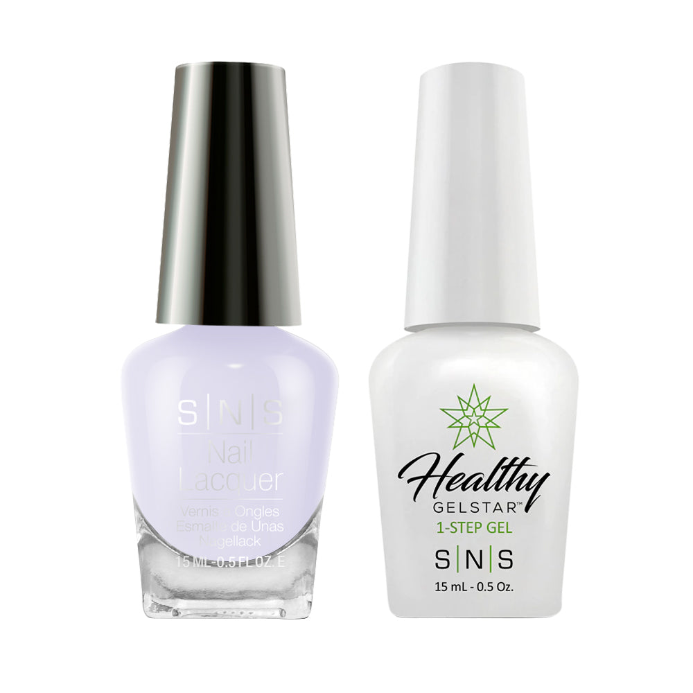 SNS CS09 Lavender Kisses - SNS Gel Polish & Matching Nail Lacquer Duo Set - 0.5oz