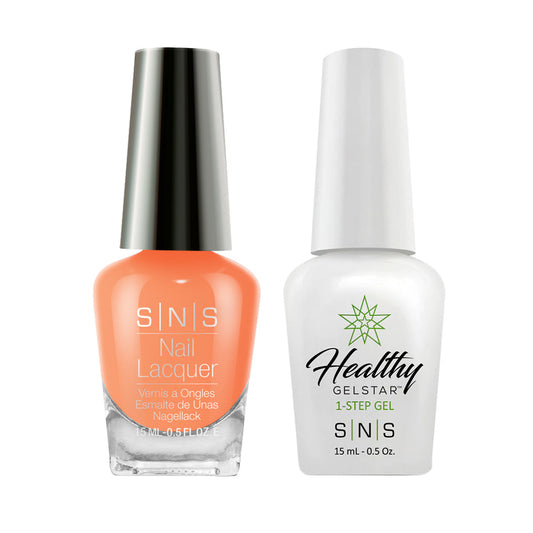 SNS CS13 Thai Tea - SNS Gel Polish & Matching Nail Lacquer Duo Set - 0.5oz