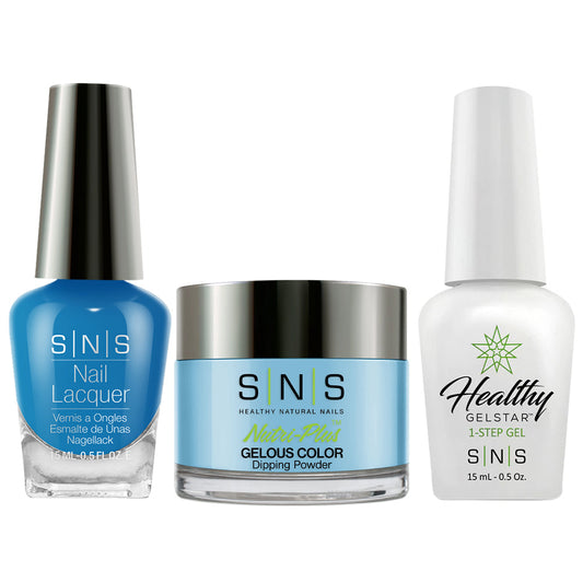 SNS 3 in 1 - CS20 Giant Blue Gumbal - Dip (1oz), Gel & Lacquer Matching