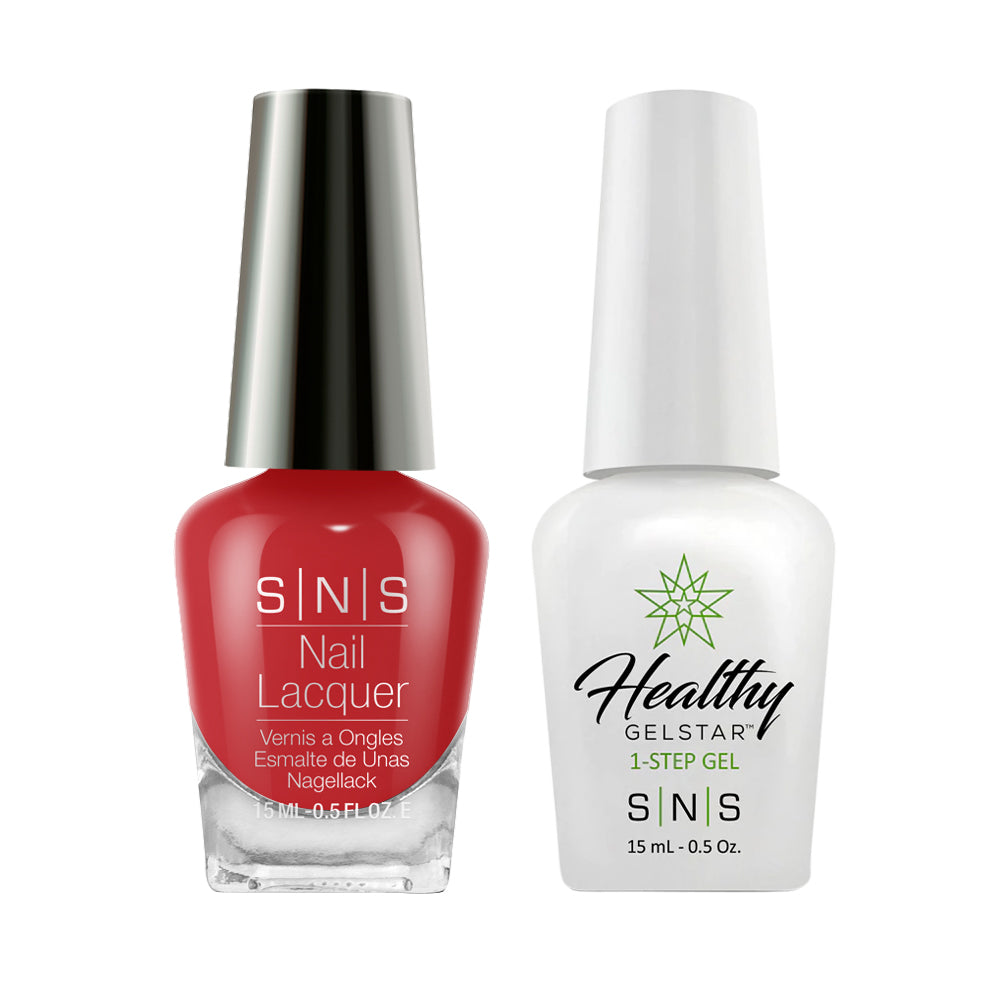 SNS CS22 Candy Apple Crush - SNS Gel Polish & Matching Nail Lacquer Duo Set - 0.5oz