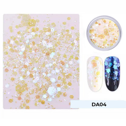 LDS Glitter Nail Art (6 colors): DA01 - DA06 - 0.5 oz