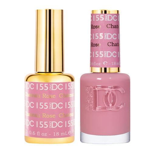 DND DC 155 Chateau Rose  - DND DC Gel Polish & Matching Nail Lacquer Duo Set
