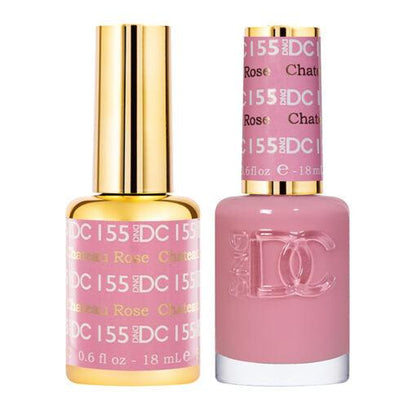 DND DC 155 Chateau Rose  - DND DC Gel Polish & Matching Nail Lacquer Duo Set