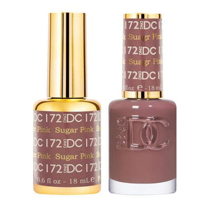 DND DC 172 Sugar Pink - DND DC Gel Polish & Matching Nail Lacquer Duo Set