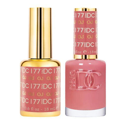 DND DC 177 OJ - DND DC Gel Polish & Matching Nail Lacquer Duo Set