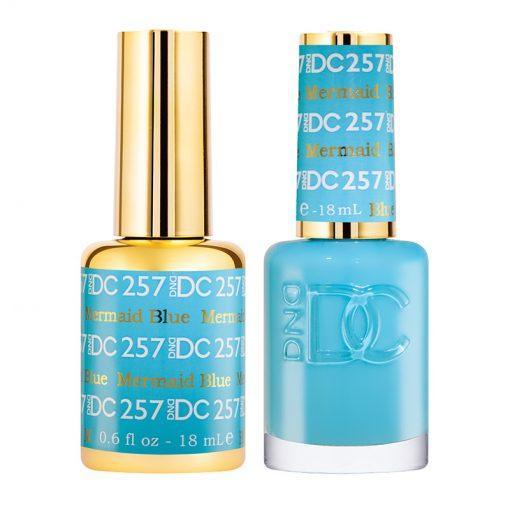 DND DC 257 Mermaid Blue - Gel & Matching Polish Set - DND DC Gel & Lacquer