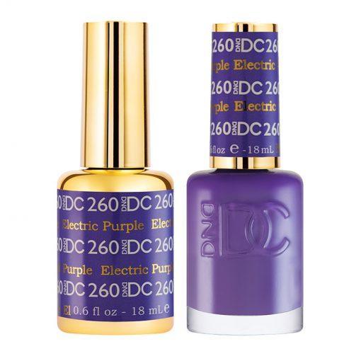  DND DC Gel Nail Polish Duo - 260 Purple Colors - Electric Purple by DND - Daisy Nail Designs sold by DTK Nail Supply